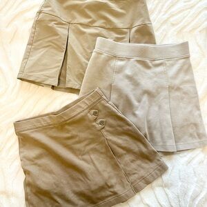 Lands' End Girl’s Tan Skorts Trio